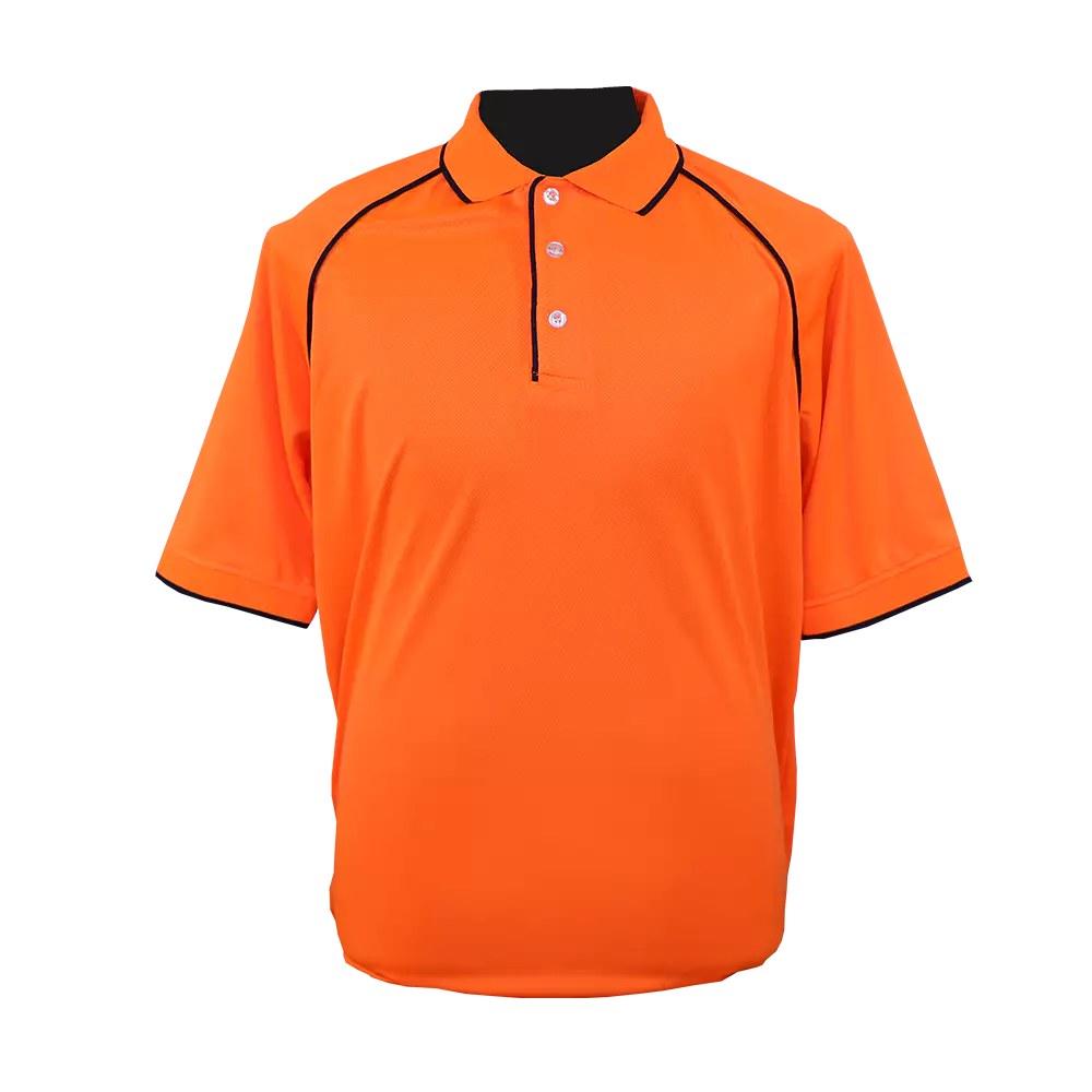 Pinnacle Micromesh Hiviz Golf Shirt hiviz golf shirt orange