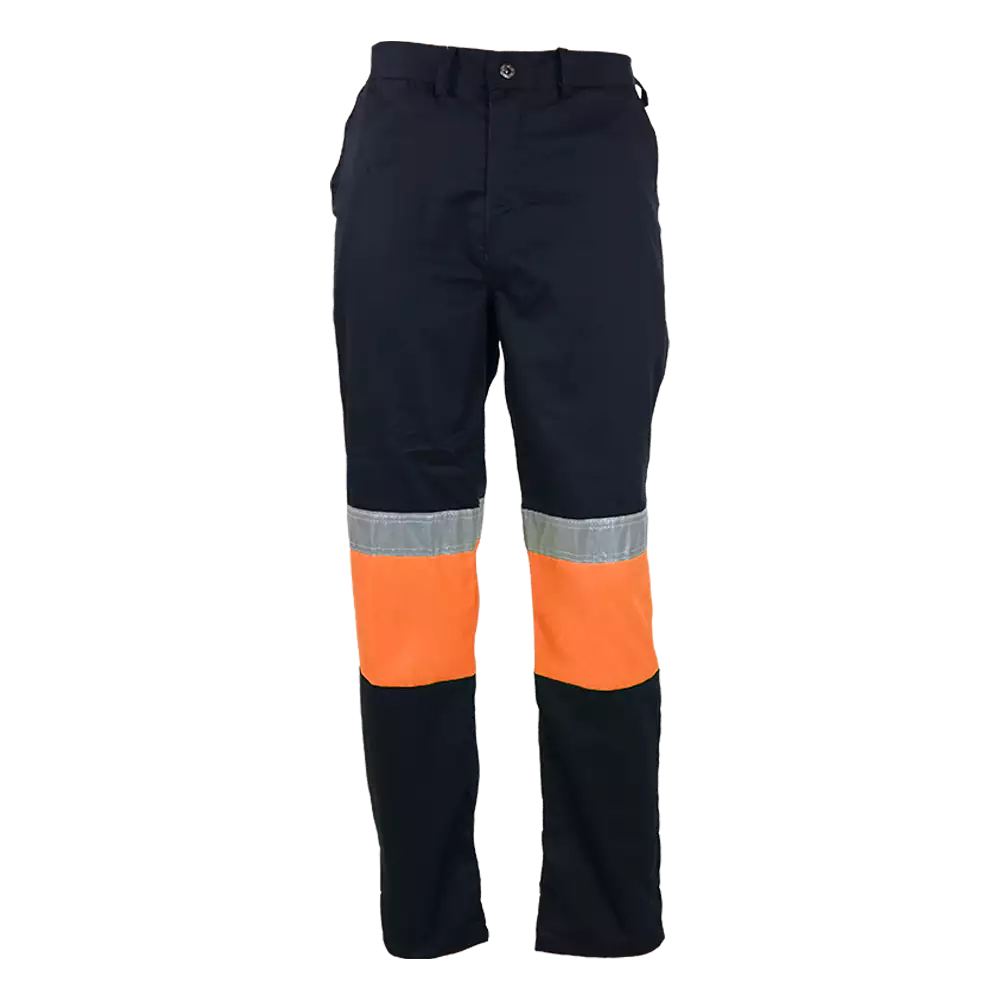 Pinnacle Reflective Trouser 65/35 Polycotton two tone reflective trousers orange