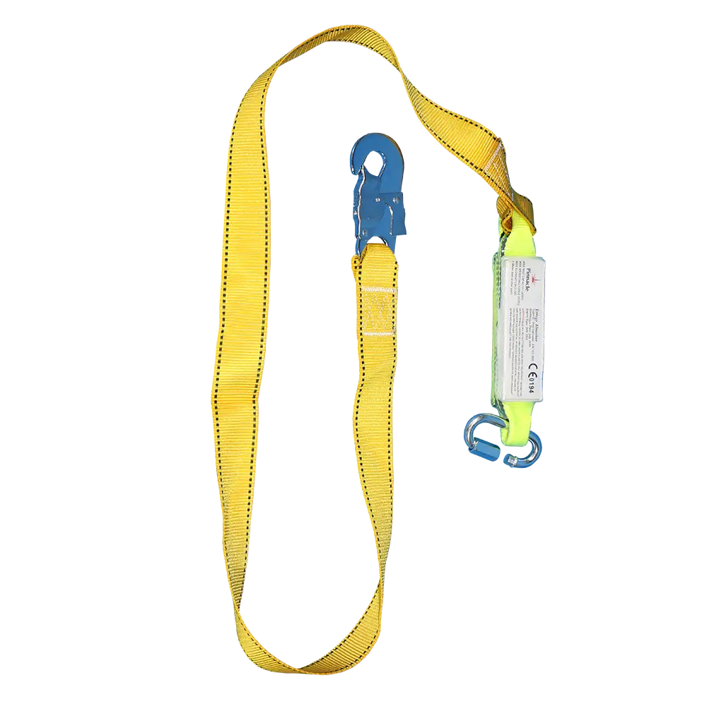 Pinnacle Single Lanyard With Shock Absorbor & Snap Hook Pinnacle Single Lanyard With Shock Absorbor & Snap Hook